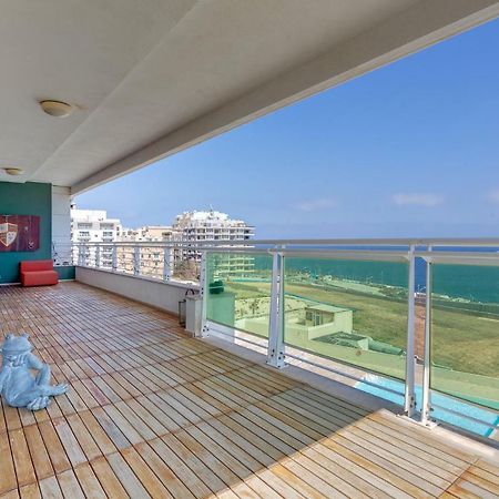 Seafront Apartment In Sliema With Pool, Upmarket Complex エクステリア 写真
